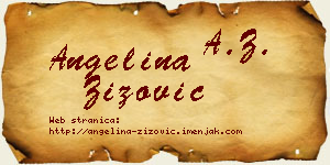 Angelina Žižović vizit kartica